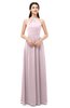 ColsBM Irene Pale Lilac Bridesmaid Dresses Sleeveless Halter Criss-cross Straps Sexy A-line Sash