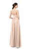 ColsBM Irene Peach Puree Bridesmaid Dresses Sleeveless Halter Criss-cross Straps Sexy A-line Sash