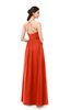 ColsBM Irene Persimmon Bridesmaid Dresses Sleeveless Halter Criss-cross Straps Sexy A-line Sash