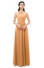 ColsBM Irene Pheasant Bridesmaid Dresses Sleeveless Halter Criss-cross Straps Sexy A-line Sash