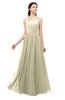 ColsBM Irene Putty Bridesmaid Dresses Sleeveless Halter Criss-cross Straps Sexy A-line Sash