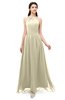 ColsBM Irene Putty Bridesmaid Dresses Sleeveless Halter Criss-cross Straps Sexy A-line Sash
