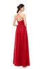 ColsBM Irene Red Bridesmaid Dresses Sleeveless Halter Criss-cross Straps Sexy A-line Sash