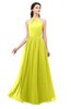 ColsBM Irene Sulphur Spring Bridesmaid Dresses Sleeveless Halter Criss-cross Straps Sexy A-line Sash