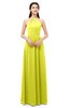 ColsBM Irene Sulphur Spring Bridesmaid Dresses Sleeveless Halter Criss-cross Straps Sexy A-line Sash
