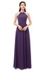 ColsBM Irene Violet Bridesmaid Dresses Sleeveless Halter Criss-cross Straps Sexy A-line Sash