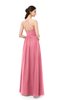 ColsBM Irene Watermelon Bridesmaid Dresses Sleeveless Halter Criss-cross Straps Sexy A-line Sash
