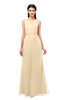 ColsBM Livia Apricot Gelato Bridesmaid Dresses Sleeveless A-line Traditional Pick up Floor Length Sabrina