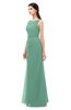 ColsBM Livia Beryl Green Bridesmaid Dresses Sleeveless A-line Traditional Pick up Floor Length Sabrina