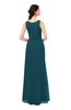 ColsBM Livia Blue Green Bridesmaid Dresses Sleeveless A-line Traditional Pick up Floor Length Sabrina