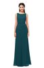 ColsBM Livia Blue Green Bridesmaid Dresses Sleeveless A-line Traditional Pick up Floor Length Sabrina
