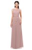 ColsBM Livia Bridal Rose Bridesmaid Dresses Sleeveless A-line Traditional Pick up Floor Length Sabrina