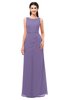 ColsBM Livia Chalk Violet Bridesmaid Dresses Sleeveless A-line Traditional Pick up Floor Length Sabrina