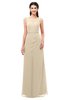 ColsBM Livia Champagne Bridesmaid Dresses Sleeveless A-line Traditional Pick up Floor Length Sabrina