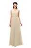 ColsBM Livia Champagne Bridesmaid Dresses Sleeveless A-line Traditional Pick up Floor Length Sabrina