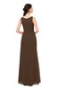 ColsBM Livia Chocolate Brown Bridesmaid Dresses Sleeveless A-line Traditional Pick up Floor Length Sabrina