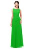 ColsBM Livia Classic Green Bridesmaid Dresses Sleeveless A-line Traditional Pick up Floor Length Sabrina