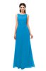 ColsBM Livia Cornflower Blue Bridesmaid Dresses Sleeveless A-line Traditional Pick up Floor Length Sabrina