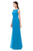 ColsBM Livia Cornflower Blue Bridesmaid Dresses Sleeveless A-line Traditional Pick up Floor Length Sabrina