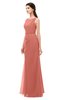 ColsBM Livia Crabapple Bridesmaid Dresses Sleeveless A-line Traditional Pick up Floor Length Sabrina