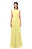 ColsBM Livia Daffodil Bridesmaid Dresses Sleeveless A-line Traditional Pick up Floor Length Sabrina
