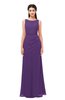 ColsBM Livia Dark Purple Bridesmaid Dresses Sleeveless A-line Traditional Pick up Floor Length Sabrina