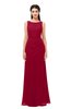 ColsBM Livia Dark Red Bridesmaid Dresses Sleeveless A-line Traditional Pick up Floor Length Sabrina