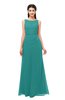 ColsBM Livia Emerald Green Bridesmaid Dresses Sleeveless A-line Traditional Pick up Floor Length Sabrina