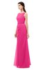 ColsBM Livia Fandango Pink Bridesmaid Dresses Sleeveless A-line Traditional Pick up Floor Length Sabrina