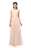 ColsBM Livia Fresh Salmon Bridesmaid Dresses Sleeveless A-line Traditional Pick up Floor Length Sabrina
