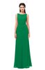ColsBM Livia Green Bridesmaid Dresses Sleeveless A-line Traditional Pick up Floor Length Sabrina