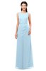 ColsBM Livia Ice Blue Bridesmaid Dresses Sleeveless A-line Traditional Pick up Floor Length Sabrina