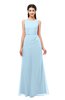ColsBM Livia Ice Blue Bridesmaid Dresses Sleeveless A-line Traditional Pick up Floor Length Sabrina