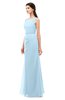 ColsBM Livia Ice Blue Bridesmaid Dresses Sleeveless A-line Traditional Pick up Floor Length Sabrina