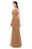 ColsBM Livia Light Brown Bridesmaid Dresses Sleeveless A-line Traditional Pick up Floor Length Sabrina