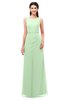 ColsBM Livia Light Green Bridesmaid Dresses Sleeveless A-line Traditional Pick up Floor Length Sabrina