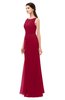 ColsBM Livia Maroon Bridesmaid Dresses Sleeveless A-line Traditional Pick up Floor Length Sabrina