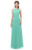 ColsBM Livia Mint Green Bridesmaid Dresses Sleeveless A-line Traditional Pick up Floor Length Sabrina
