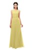 ColsBM Livia Misted Yellow Bridesmaid Dresses Sleeveless A-line Traditional Pick up Floor Length Sabrina