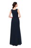 ColsBM Livia Navy Blue Bridesmaid Dresses Sleeveless A-line Traditional Pick up Floor Length Sabrina