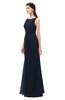 ColsBM Livia Navy Blue Bridesmaid Dresses Sleeveless A-line Traditional Pick up Floor Length Sabrina