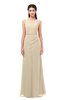 ColsBM Livia Novelle Peach Bridesmaid Dresses Sleeveless A-line Traditional Pick up Floor Length Sabrina