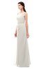 ColsBM Livia Off White Bridesmaid Dresses Sleeveless A-line Traditional Pick up Floor Length Sabrina