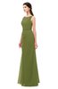 ColsBM Livia Olive Green Bridesmaid Dresses Sleeveless A-line Traditional Pick up Floor Length Sabrina