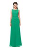 ColsBM Livia Pepper Green Bridesmaid Dresses Sleeveless A-line Traditional Pick up Floor Length Sabrina