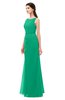 ColsBM Livia Pepper Green Bridesmaid Dresses Sleeveless A-line Traditional Pick up Floor Length Sabrina