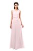 ColsBM Livia Petal Pink Bridesmaid Dresses Sleeveless A-line Traditional Pick up Floor Length Sabrina