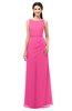 ColsBM Livia Rose Pink Bridesmaid Dresses Sleeveless A-line Traditional Pick up Floor Length Sabrina
