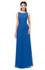 ColsBM Livia Royal Blue Bridesmaid Dresses Sleeveless A-line Traditional Pick up Floor Length Sabrina