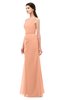 ColsBM Livia Salmon Bridesmaid Dresses Sleeveless A-line Traditional Pick up Floor Length Sabrina